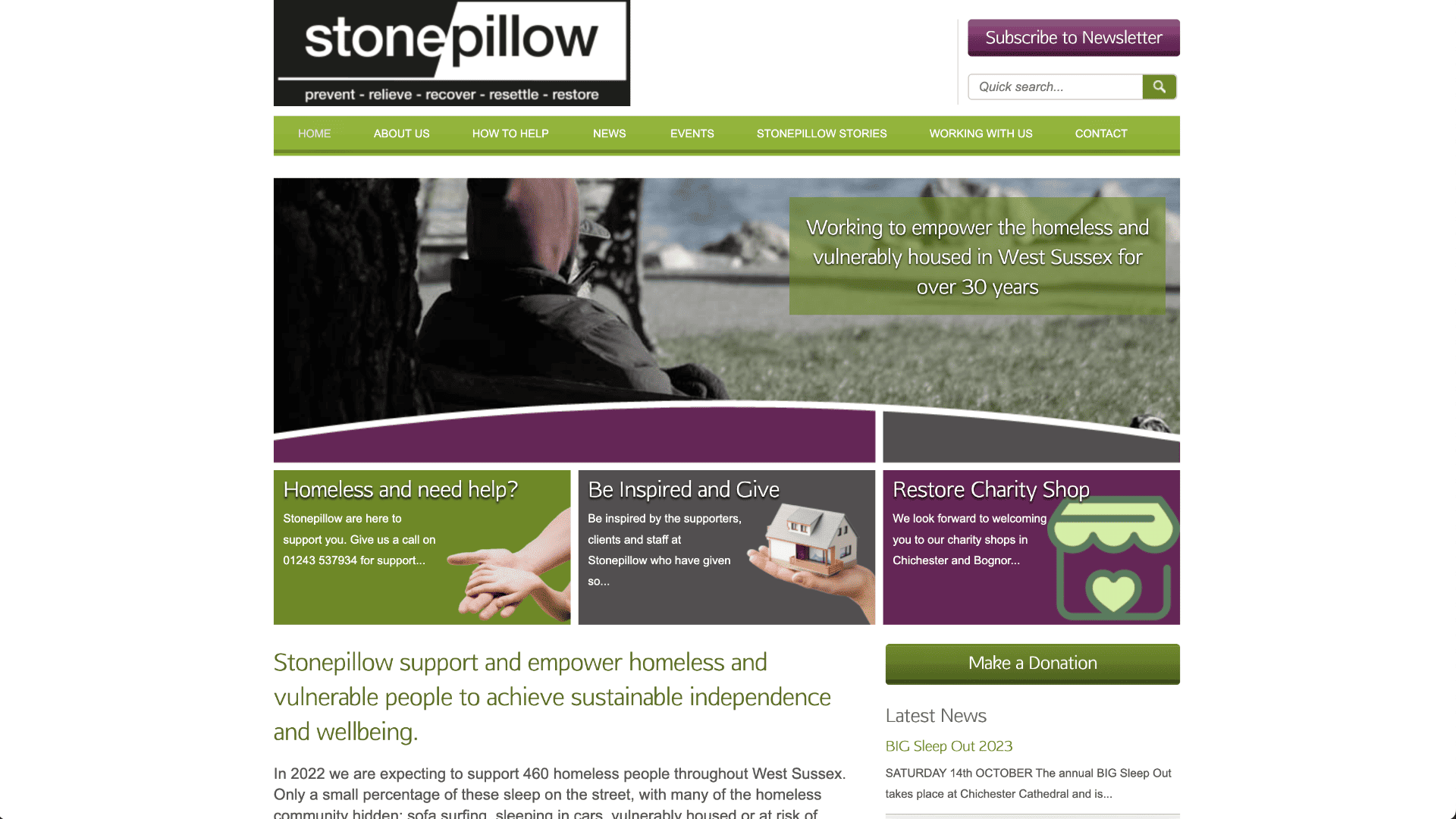 Stonepillow Home Page 1